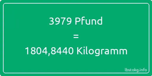 3979 lbs bis kg - 3979 Pfund bis Kilogramm