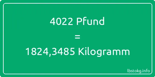 4022 lbs bis kg - 4022 Pfund bis Kilogramm