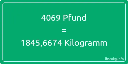 4069 lbs bis kg - 4069 Pfund bis Kilogramm