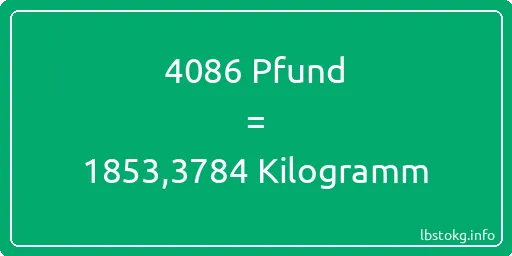 4086 lbs bis kg - 4086 Pfund bis Kilogramm