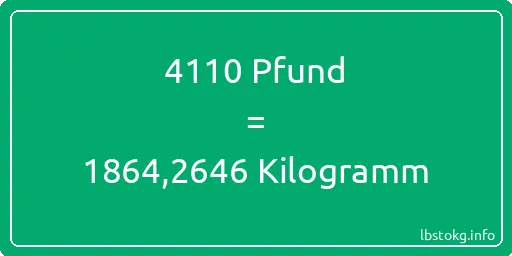 4110 lbs bis kg - 4110 Pfund bis Kilogramm