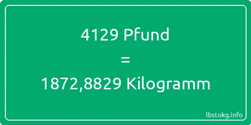 4129 lbs bis kg - 4129 Pfund bis Kilogramm