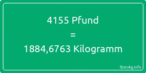 4155 lbs bis kg - 4155 Pfund bis Kilogramm