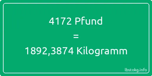 4172 lbs bis kg - 4172 Pfund bis Kilogramm