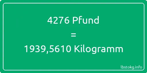 4276 lbs bis kg - 4276 Pfund bis Kilogramm