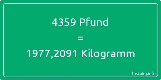 4359 lbs bis kg - 4359 Pfund bis Kilogramm