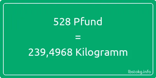 528 lbs bis kg - 528 Pfund bis Kilogramm