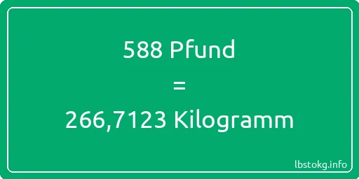 588 lbs bis kg - 588 Pfund bis Kilogramm