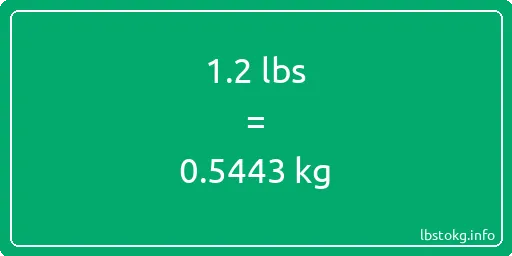 1-2 Lbs to Kg - 1-2 pounds to kilograms