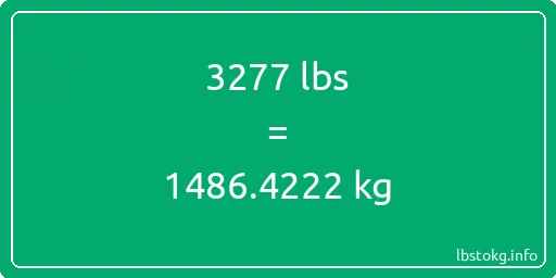 3277 Lbs to Kg - 3277 pounds to kilograms