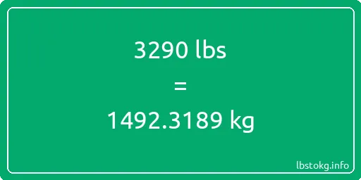 3290 Lbs to Kg - 3290 pounds to kilograms