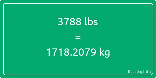 3788 Lbs to Kg - 3788 pounds to kilograms