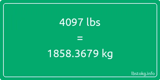 4097 Lbs to Kg - 4097 pounds to kilograms