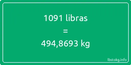 1091 libras en kg - 1091 libras en kilogramos