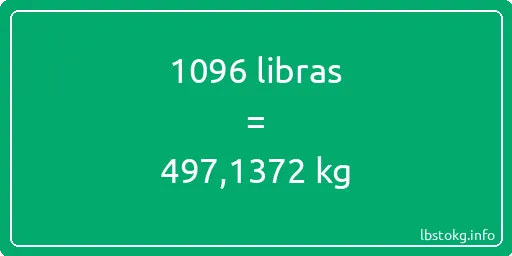 1096 libras en kg - 1096 libras en kilogramos