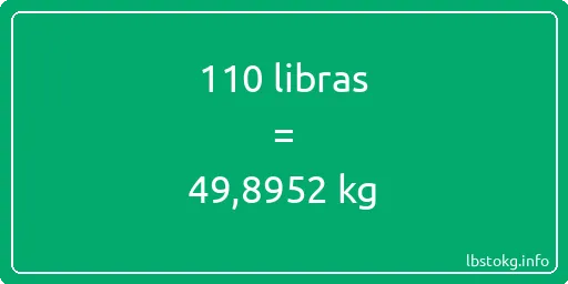 110 libras en kg - 110 libras en kilogramos