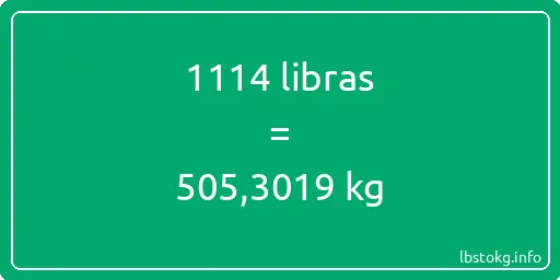 1114 libras en kg - 1114 libras en kilogramos