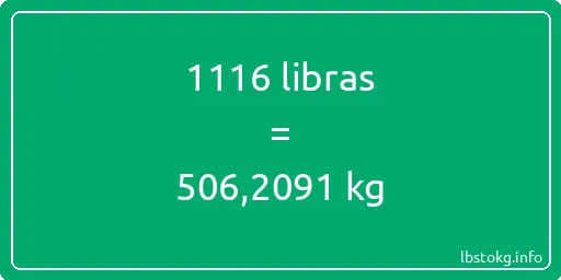 1116 libras en kg - 1116 libras en kilogramos