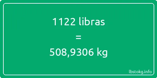 1122 libras en kg - 1122 libras en kilogramos