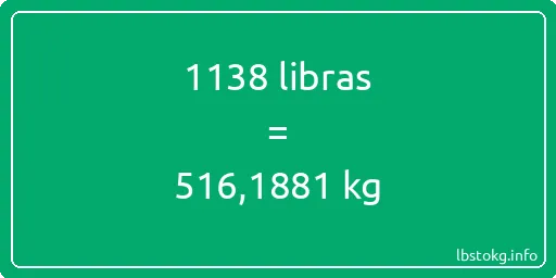 1138 libras en kg - 1138 libras en kilogramos