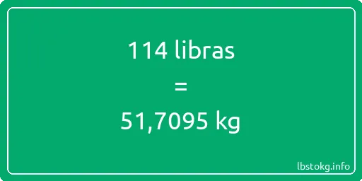 114 libras en kg - 114 libras en kilogramos