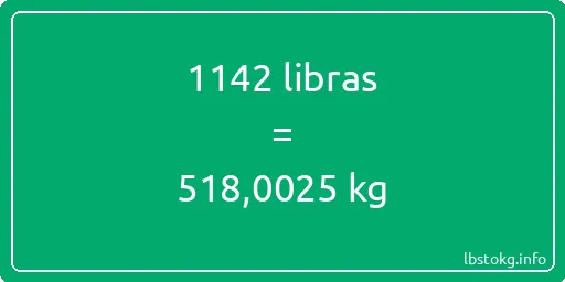 1142 libras en kg - 1142 libras en kilogramos