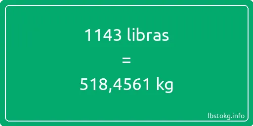 1143 libras en kg - 1143 libras en kilogramos