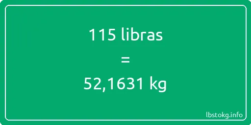 115 libras en kg - 115 libras en kilogramos