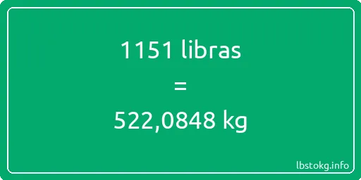 1151 libras en kg - 1151 libras en kilogramos