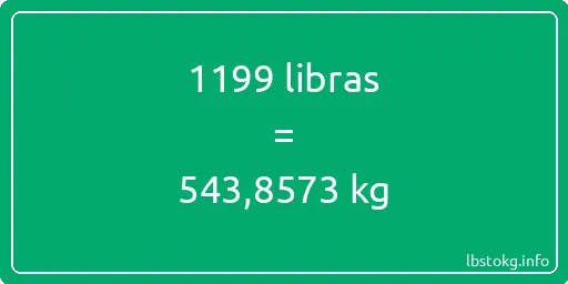 1199 libras en kg - 1199 libras en kilogramos