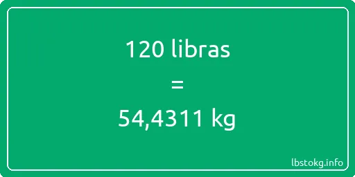 120 libras en kg - 120 libras en kilogramos