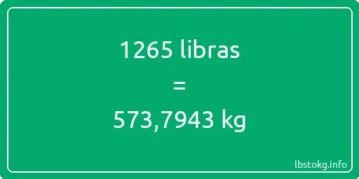 1265 libras en kg - 1265 libras en kilogramos