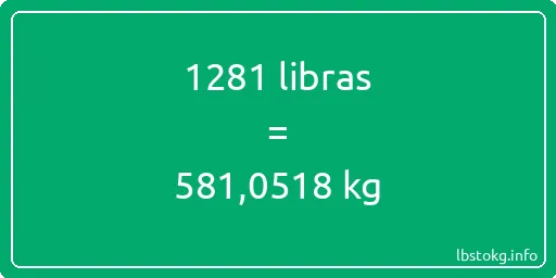 1281 libras en kg - 1281 libras en kilogramos