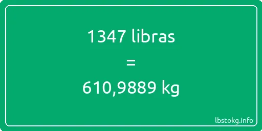 1347 libras en kg - 1347 libras en kilogramos