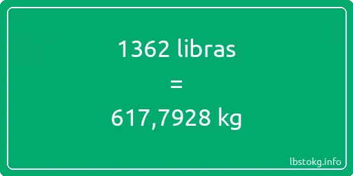 1362 libras en kg - 1362 libras en kilogramos