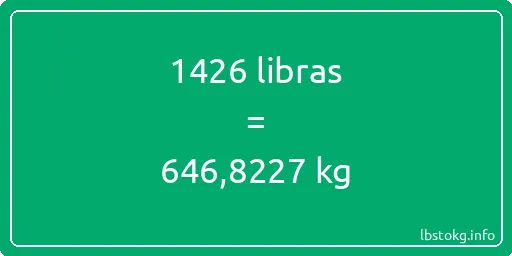 1426 libras en kg - 1426 libras en kilogramos