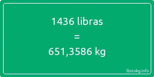 1436 libras en kg - 1436 libras en kilogramos