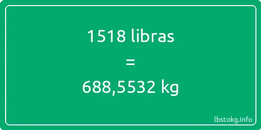 1518 libras en kg - 1518 libras en kilogramos