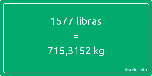 1577 libras en kg - 1577 libras en kilogramos