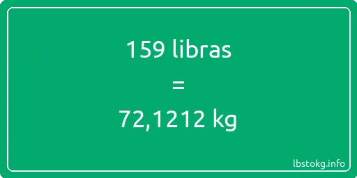 159 libras en kg - 159 libras en kilogramos