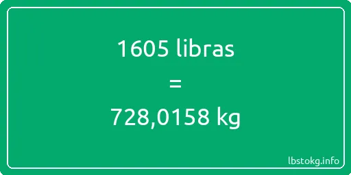 1605 libras en kg - 1605 libras en kilogramos