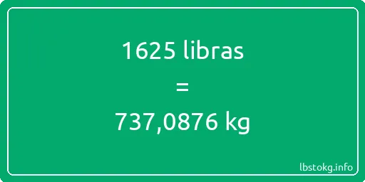 1625 libras en kg - 1625 libras en kilogramos