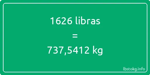 1626 libras en kg - 1626 libras en kilogramos