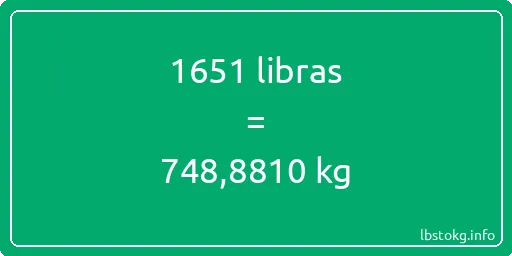 1651 libras en kg - 1651 libras en kilogramos