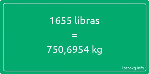 1655 libras en kg - 1655 libras en kilogramos