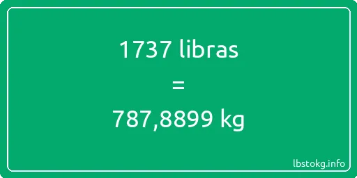 1737 libras en kg - 1737 libras en kilogramos