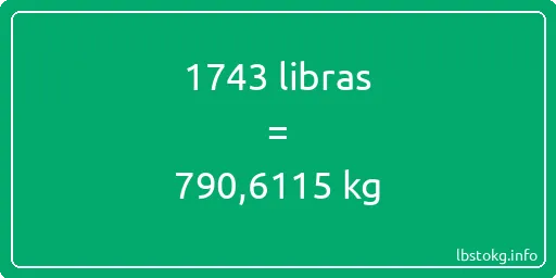 1743 libras en kg - 1743 libras en kilogramos