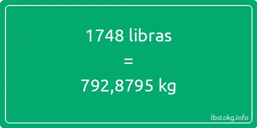 1748 libras en kg - 1748 libras en kilogramos