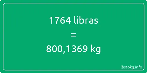 1764 libras en kg - 1764 libras en kilogramos