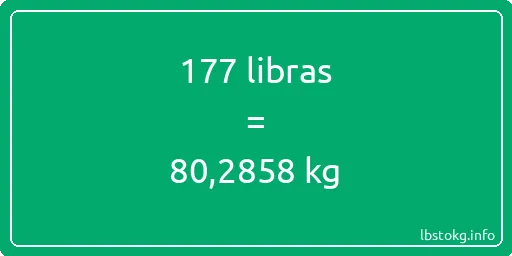 177 libras en kg - 177 libras en kilogramos